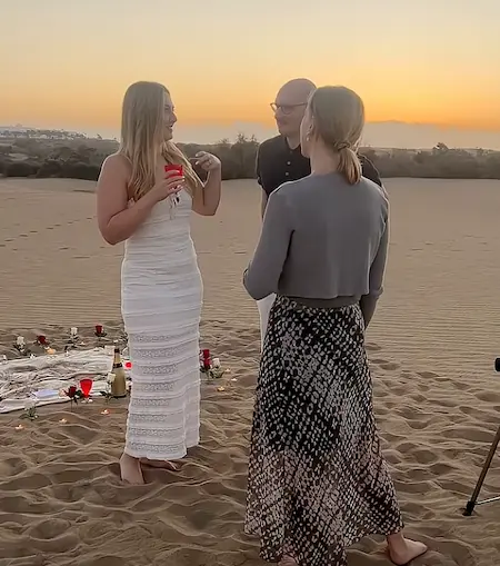 Sonnenaufgang über den Dünen von Maspalomas